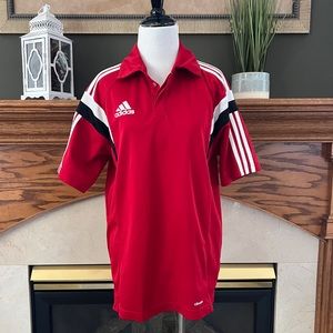 Adidas Climalite Men's Red Condivo 14‎ Athletic Polo Shirt Size: M NWOT